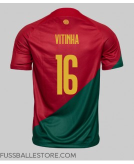 Günstige Portugal Vitinha #16 Heimtrikot WM 2022 Kurzarm